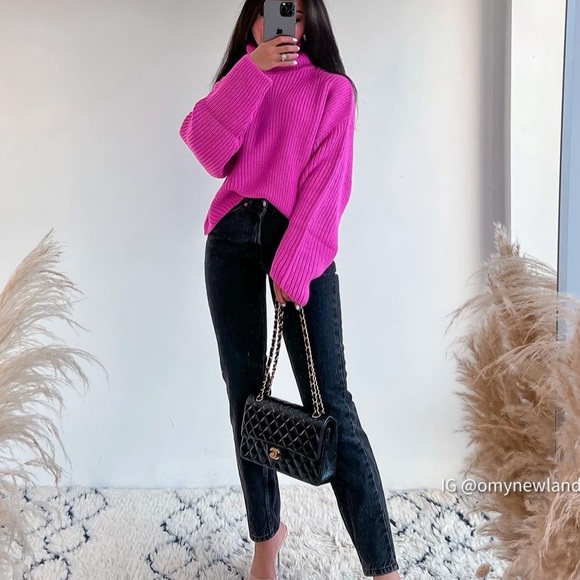 Zara High Collar Knit Sweater - Picture 5 of 11